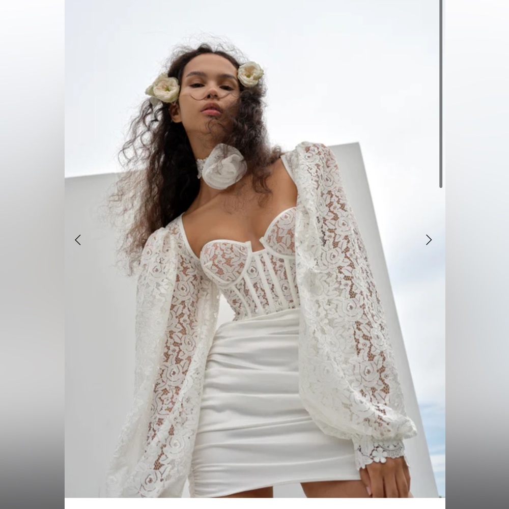 For Love and Lemons White Lace Dress